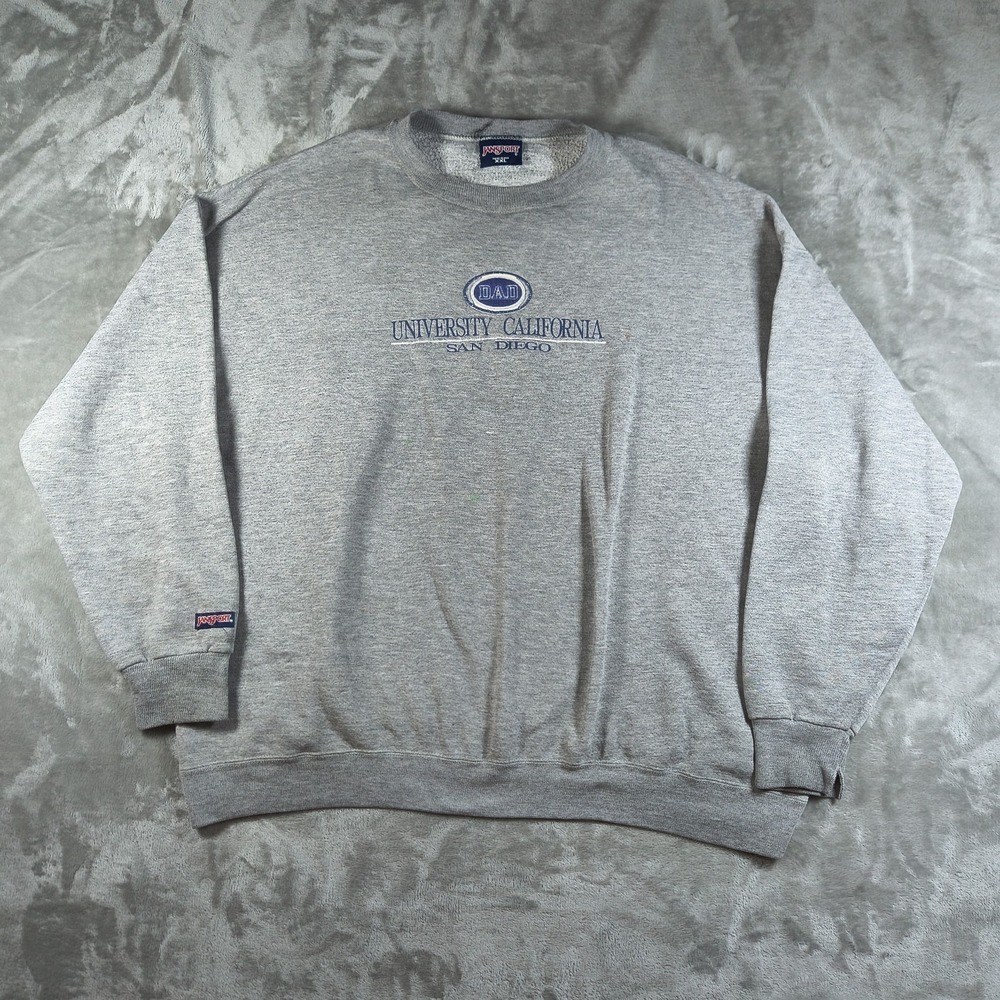 Vintage UC San Diego Dad Sweatshirt Men XXL Jansport USA Pullover University 90s